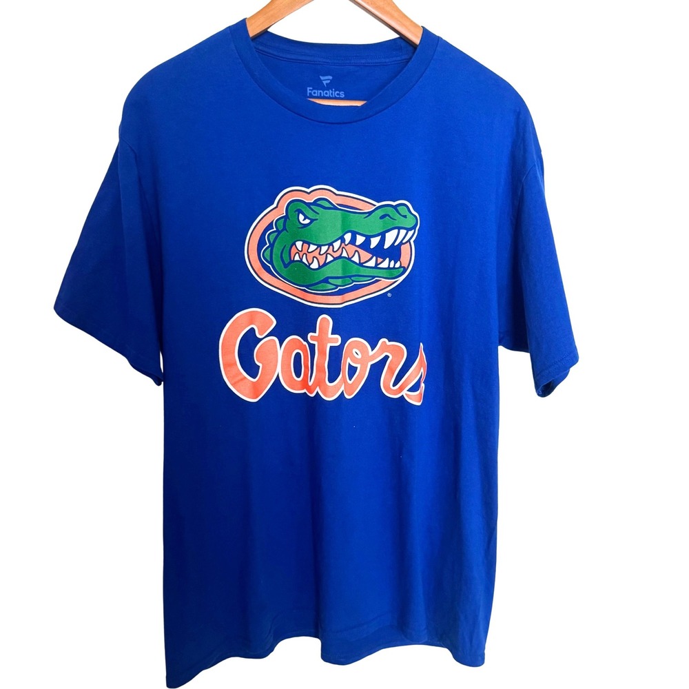 Fanatics Florida Gators T-Shirt Mens XL Blue Graphic Albert Logo NCAA Tee